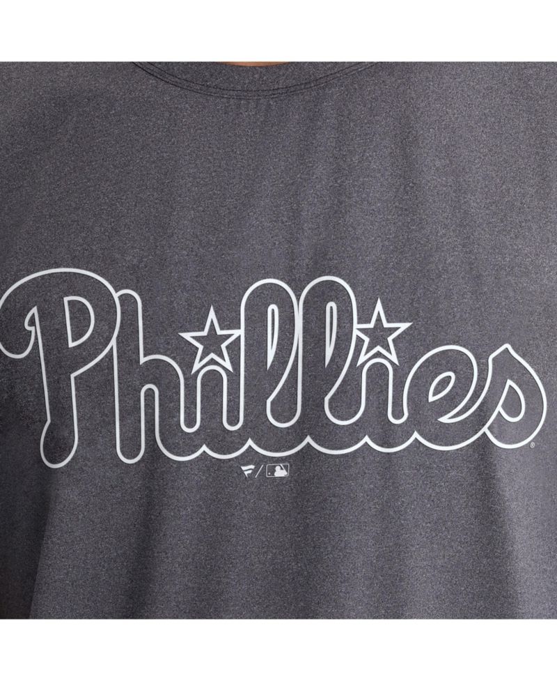 Men's Charcoal Philadelphia Phillies Clutch Winning Edge T-Shirt