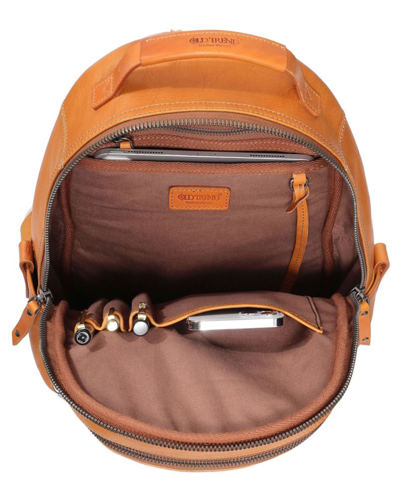 Sun-Wing Small Leather Backpack