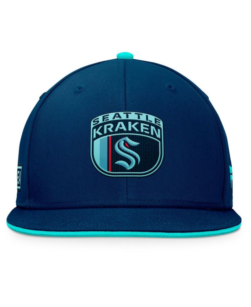 Men's Deep Sea Blue Seattle Kraken 2024 NHL Draft Snapback Hat