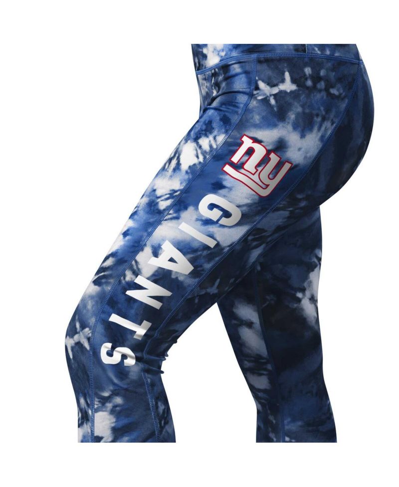 Women's Navy New York Giants Aubrey Tie-Dye Leggings