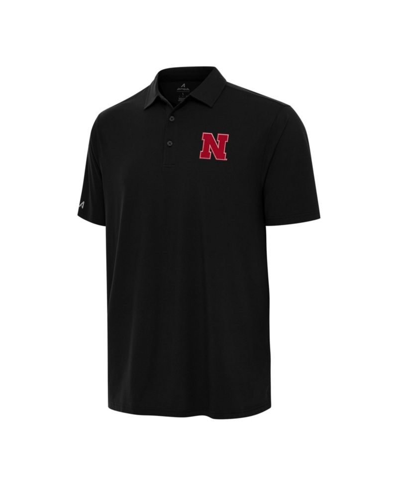 Men's Black Nebraska Huskers Era Polo Shirt