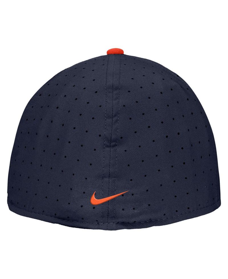 Men's Navy Illinois Fighting Illini On-Field True Performance Baseball Fitted Hat
