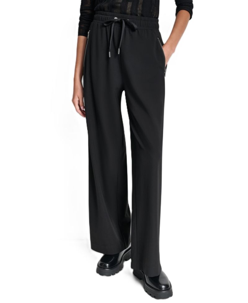 Women's Soho Ponte Pull-On Wide-Leg Pants