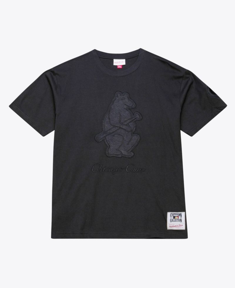 Men's Black Chicago Cubs Cooperstown Collection Phantom T-Shirt