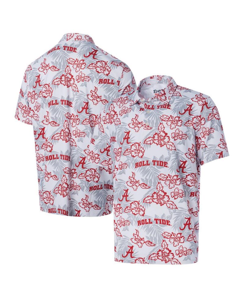 Men's White Alabama Crimson Tide Performance Polo Shirt
