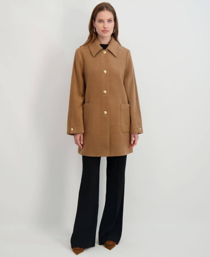 Women's Collared Single-Breasted Coat