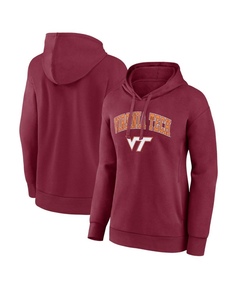 Women's Maroon Virginia Tech Hokies Evergreen Campus Pullover Hoodie