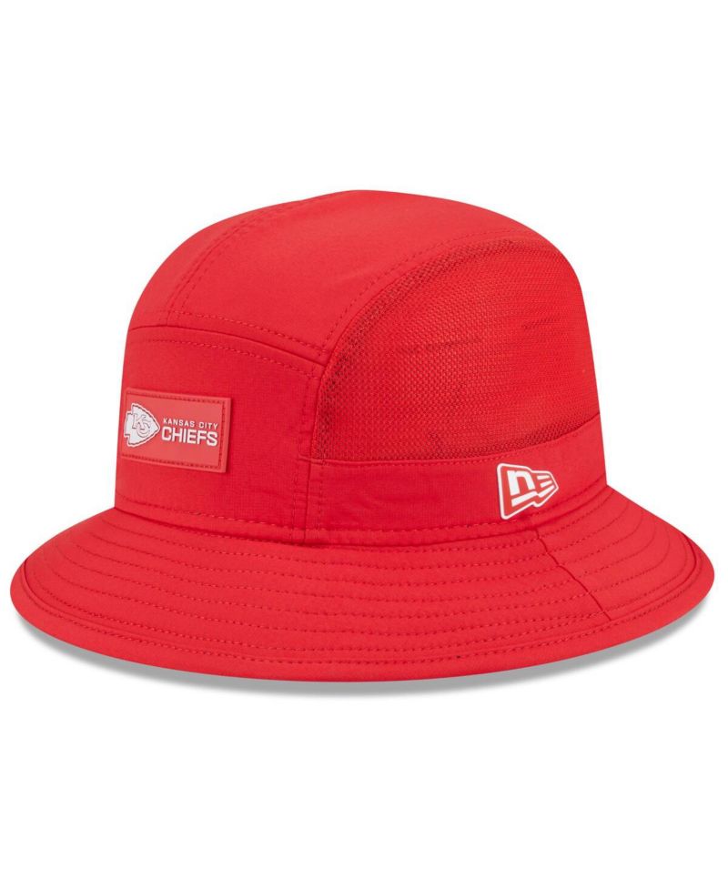 Men's Red Kansas City Chiefs 2025 Sideline Bucket Hat