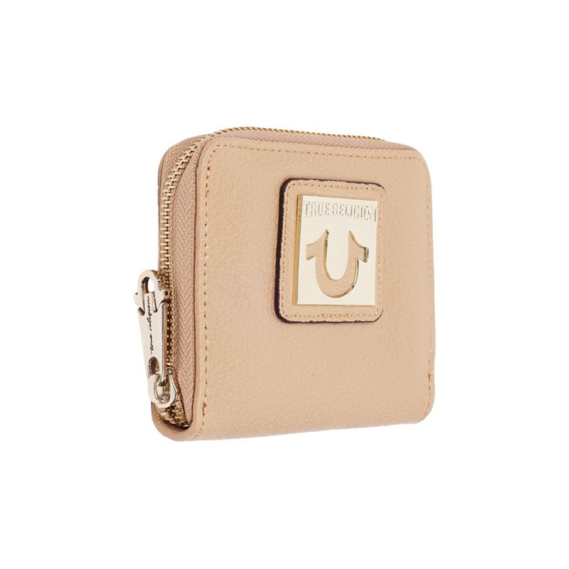 Horseshoe Plaque Mini Zip-Around Wallet