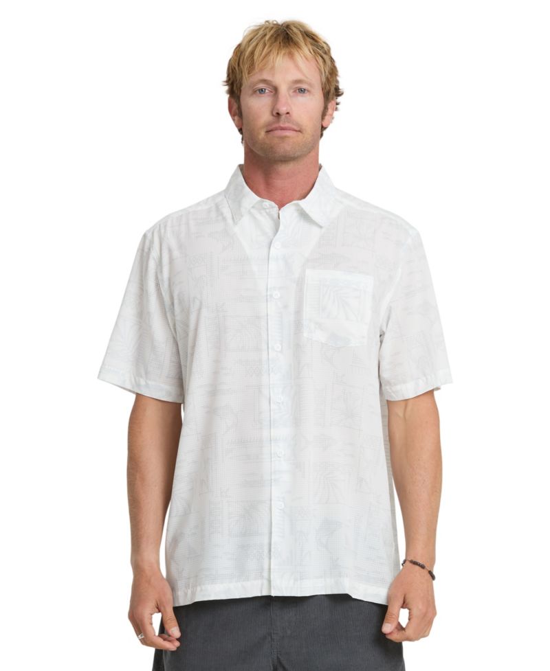Quiksilver Men's Short -Sleeve Paradise Bay Shirt