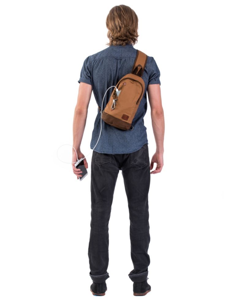 Urban Light Coated Canvas Sling Bag