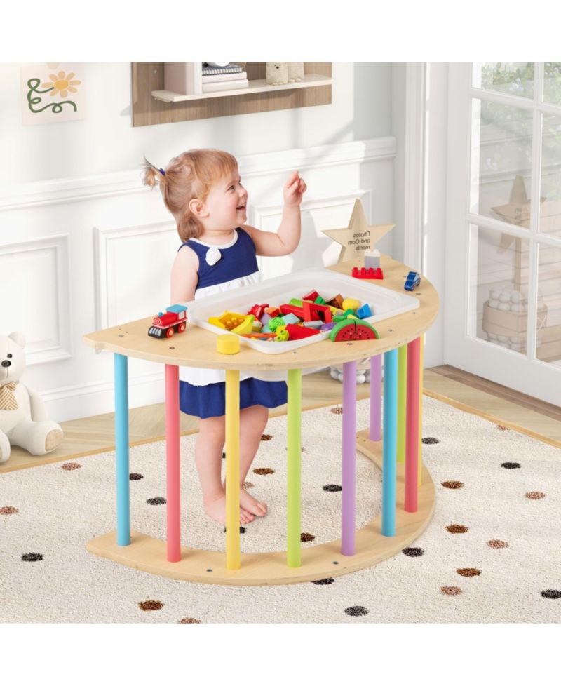 Wooden 6-in-1 Climbing Arch Playset