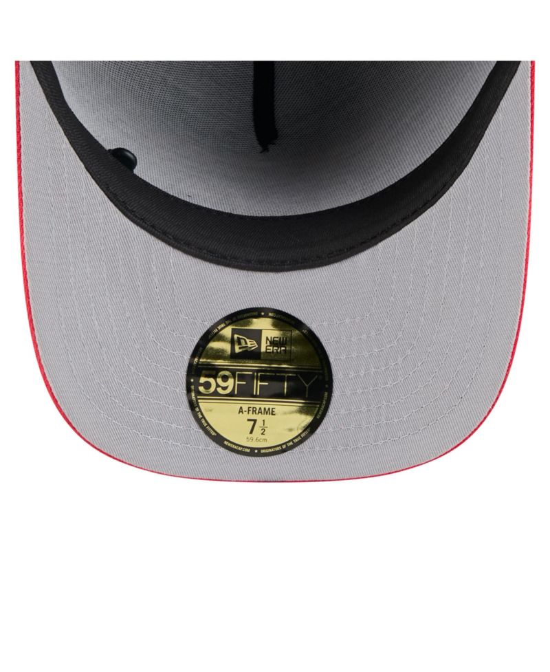 Men's Black/Red Kansas City Chiefs 2025 NFL Draft On Stage A-Frame 59FIFTY Fitted Hat