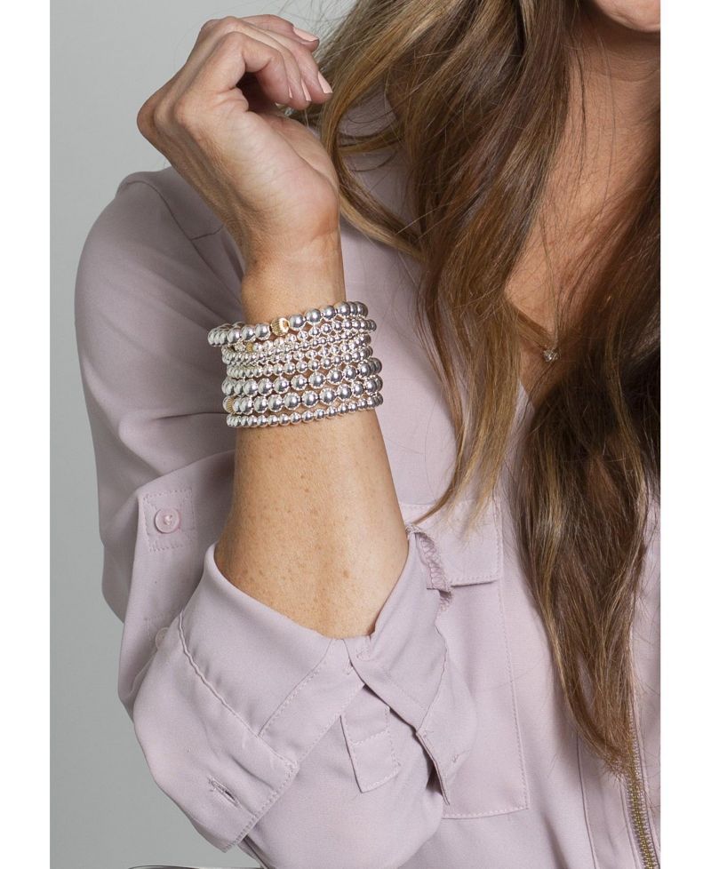 5mm Sterling Silver Ball Stretch Bracelet