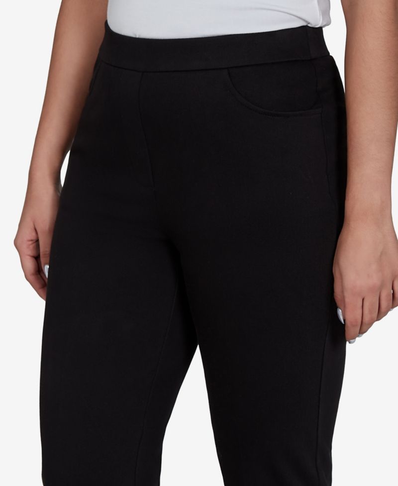 Women's Travel Advisory Pull-On Short-Length Knit Twill Pants