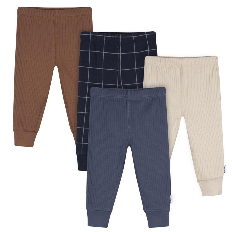 Baby Boys Dark Shadow Active Pants, 4-Pack