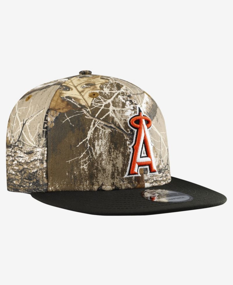 Men's Camo Los Angeles Angels Realtree Orange Pop 9FIFTY Snapback Hat