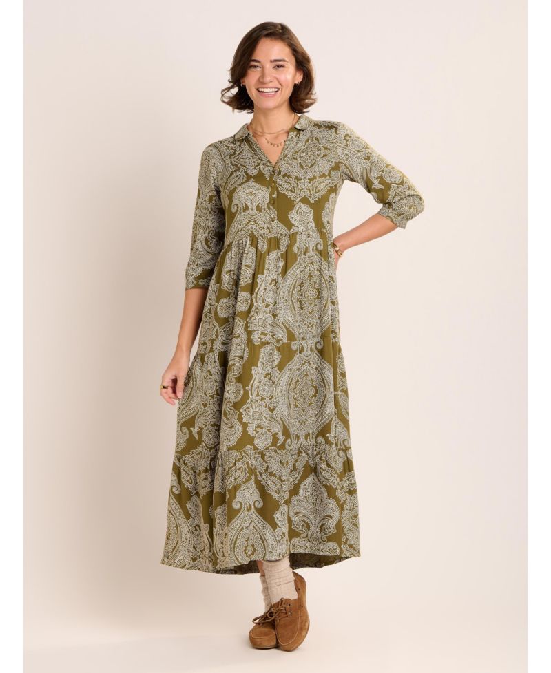 Women's Chara Tiered Maxi Shirt Dress