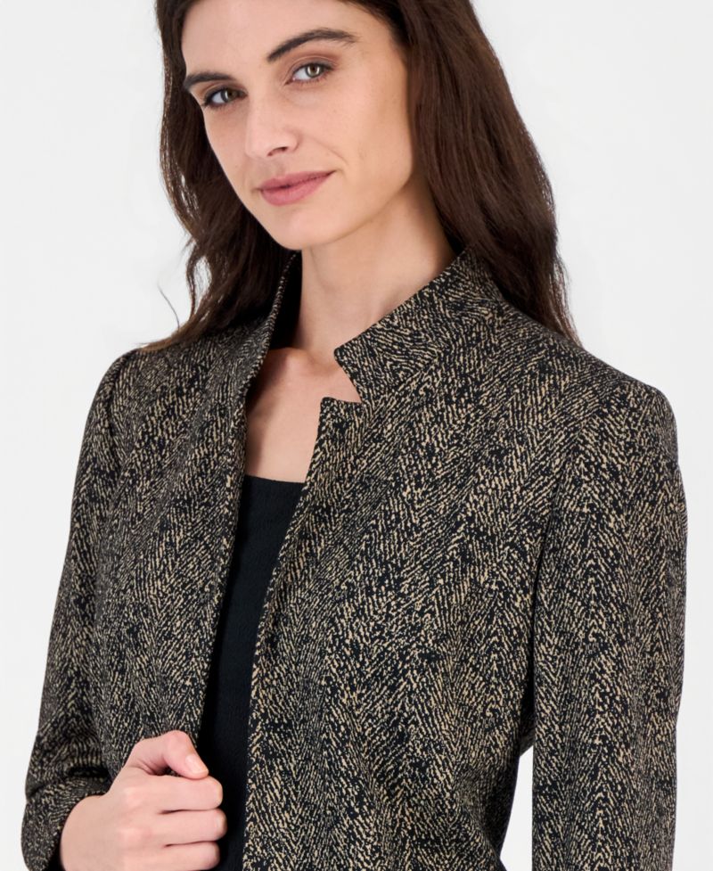 Women's Long Sleeve Herringbone Topper