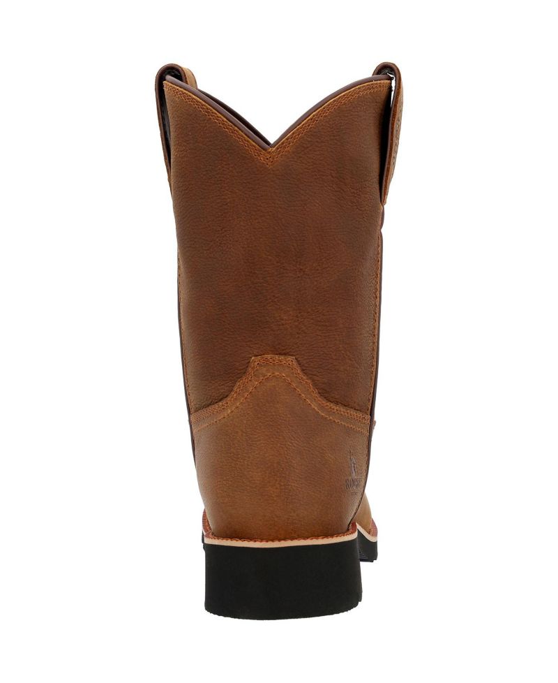 Men's Monocrepe Unlined Pull-On Western Boot