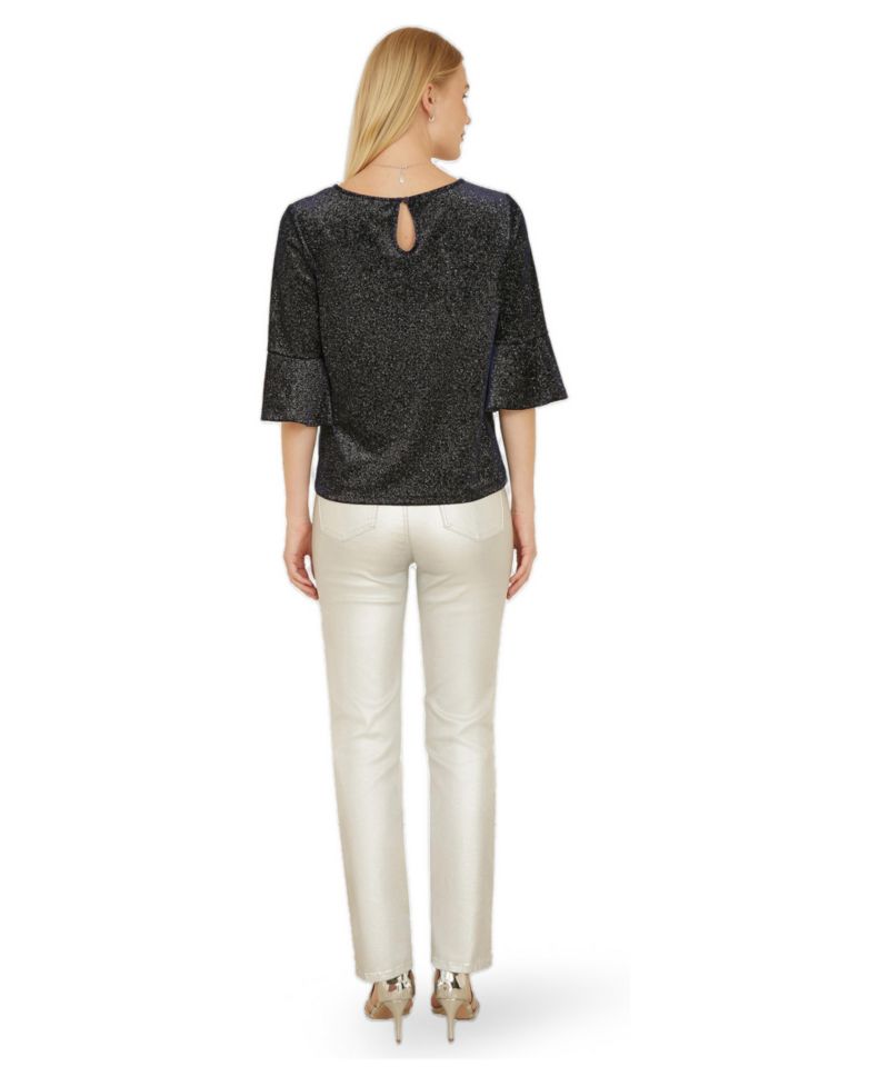 Women's Fluted Sleeve Relaxed Fit Top