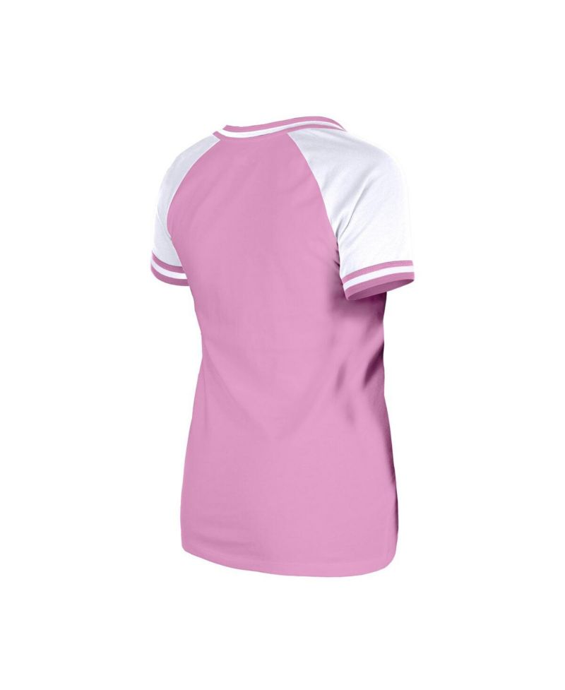 Women's Pink Minnesota Vikings Mommy Me V-Neck T-Shirt