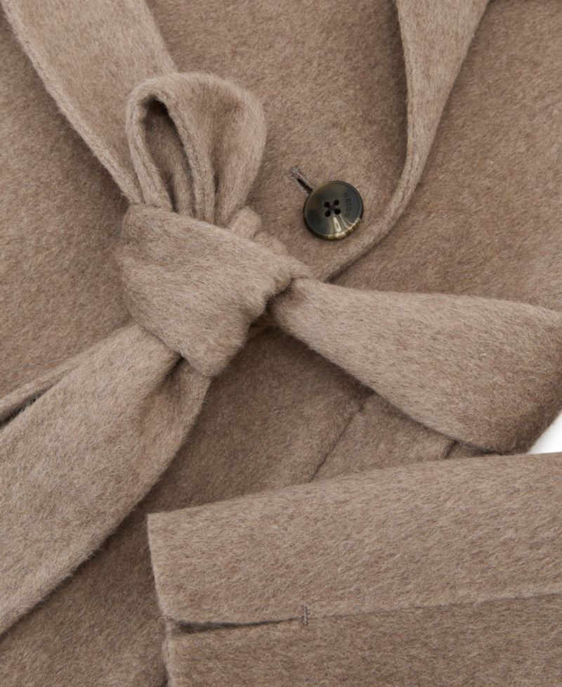 Women's Thea Wool-Blend Double-Breasted Blind-Seam Coat