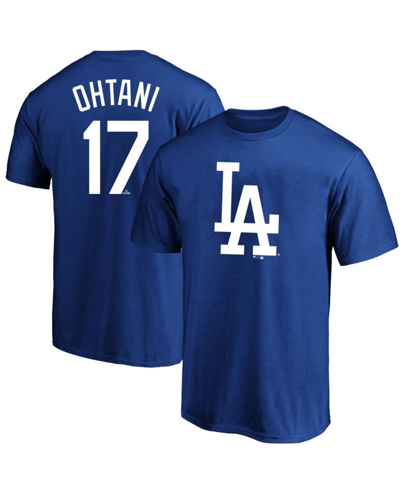 Men's Shohei Ohtani Royal Los Angeles Dodgers Big & Tall Name & Number T-Shirt