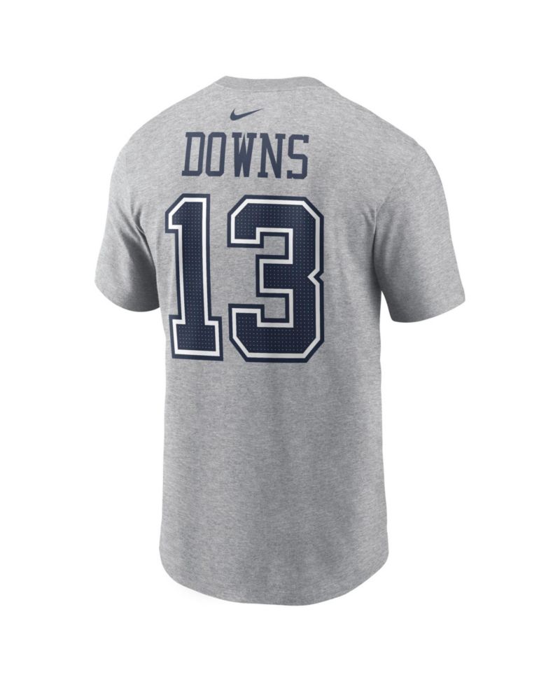 Men's Caleb Downs Heather Gray Dallas Cowboys 2026 NFL Draft Name & Number T-Shirt
