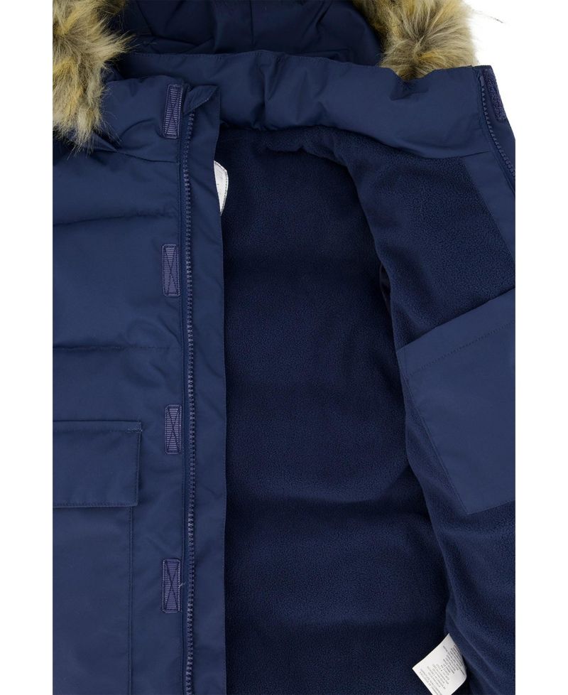 Little and Big Unisex (6-14) Winter Jacket with Faux-Fur Hood