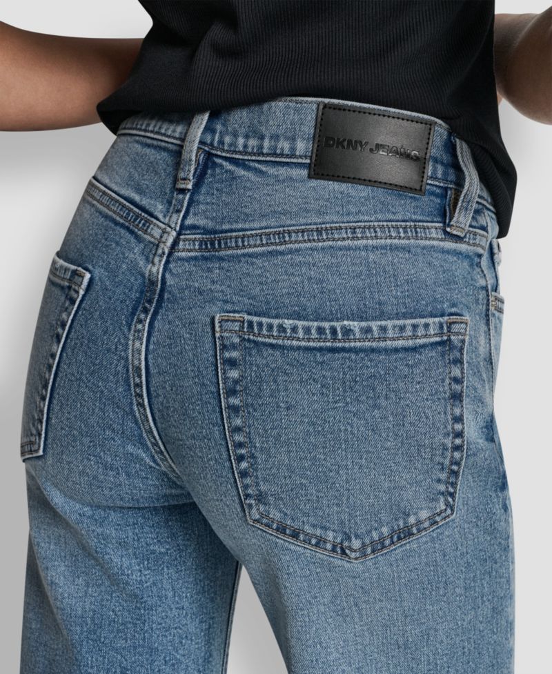 Women's Mid-Rise Wide Leg Jeans