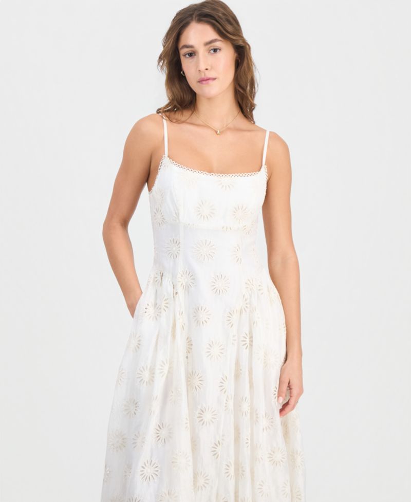 Women's Caerwyn Square Neck Sleeveless Midi Dress