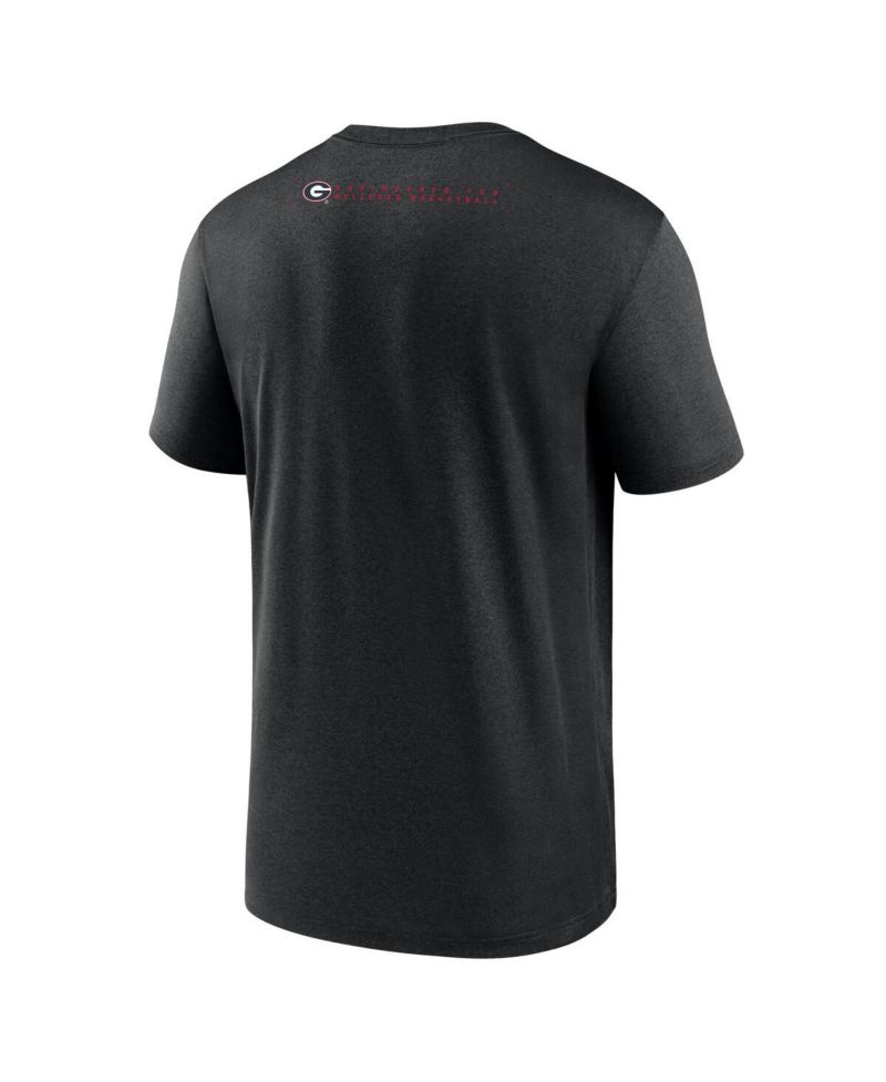 Men's Black Georgia Bulldogs 2025 Courtside Basketball Legend Dri-FIT T-Shirt