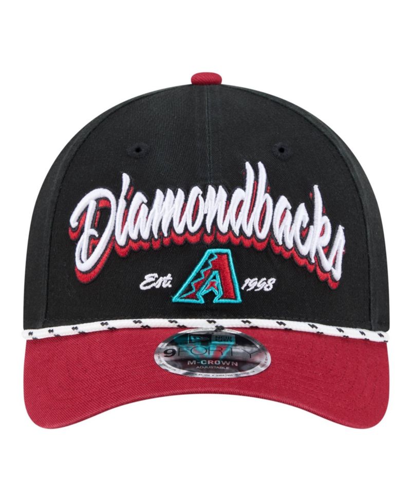 Men's Black/Red Arizona Diamondbacks Team Loyal 9FORTY M-Crown Adjustable Hat