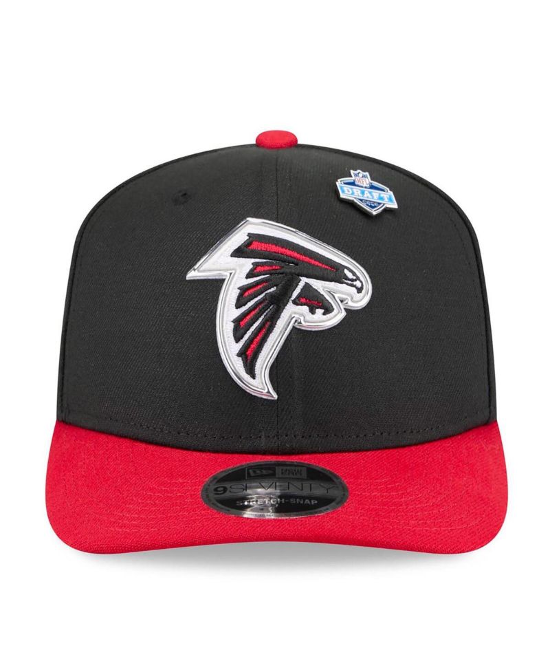 Men's Black/Red Atlanta Falcons 2026 NFL Draft 9SEVENTY Adjustable Hat