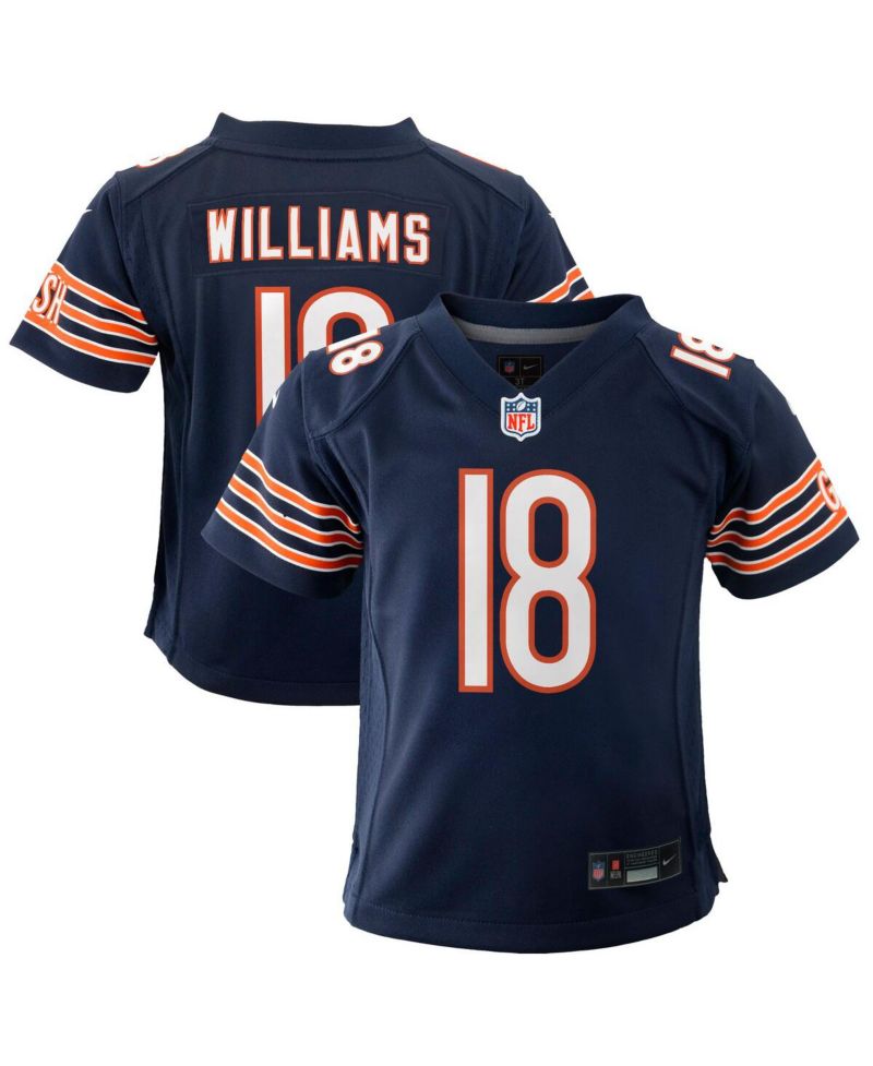Big Boys and Girls Caleb Williams Navy Chicago Bears Game Jersey
