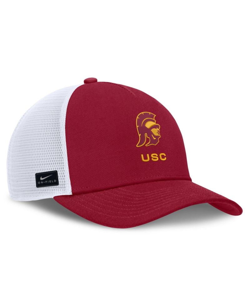 Men's and Women's Crimson USC Trojans 2026 On-Field Gameday Trucker Hat