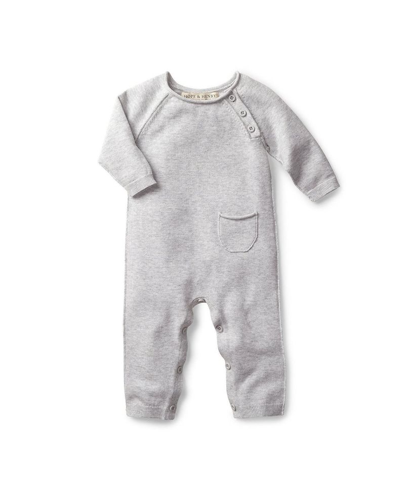 Baby Girls Hope and Henry Raglan Sweater Romper