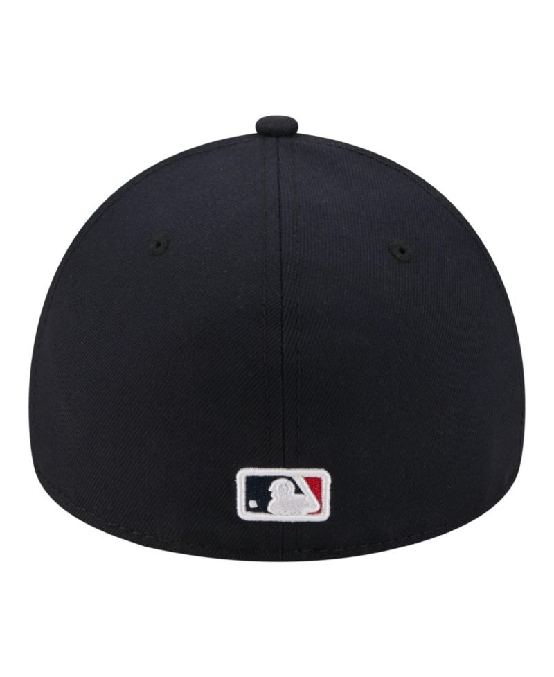 Men's Navy Atlanta Braves A-Frame 59FORTY Fitted Hat