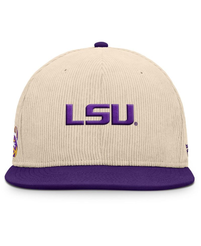 Men's Tan LSU Tigers Catcher Snapback Hat