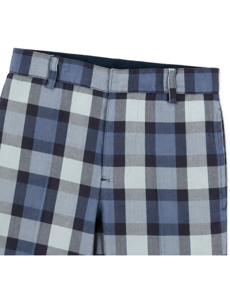 Boys' 4-20 Plaid Cotton Pants