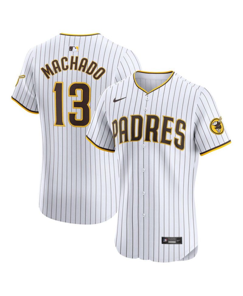 Men's Manny Machado White San Diego Padres Home Elite Jersey