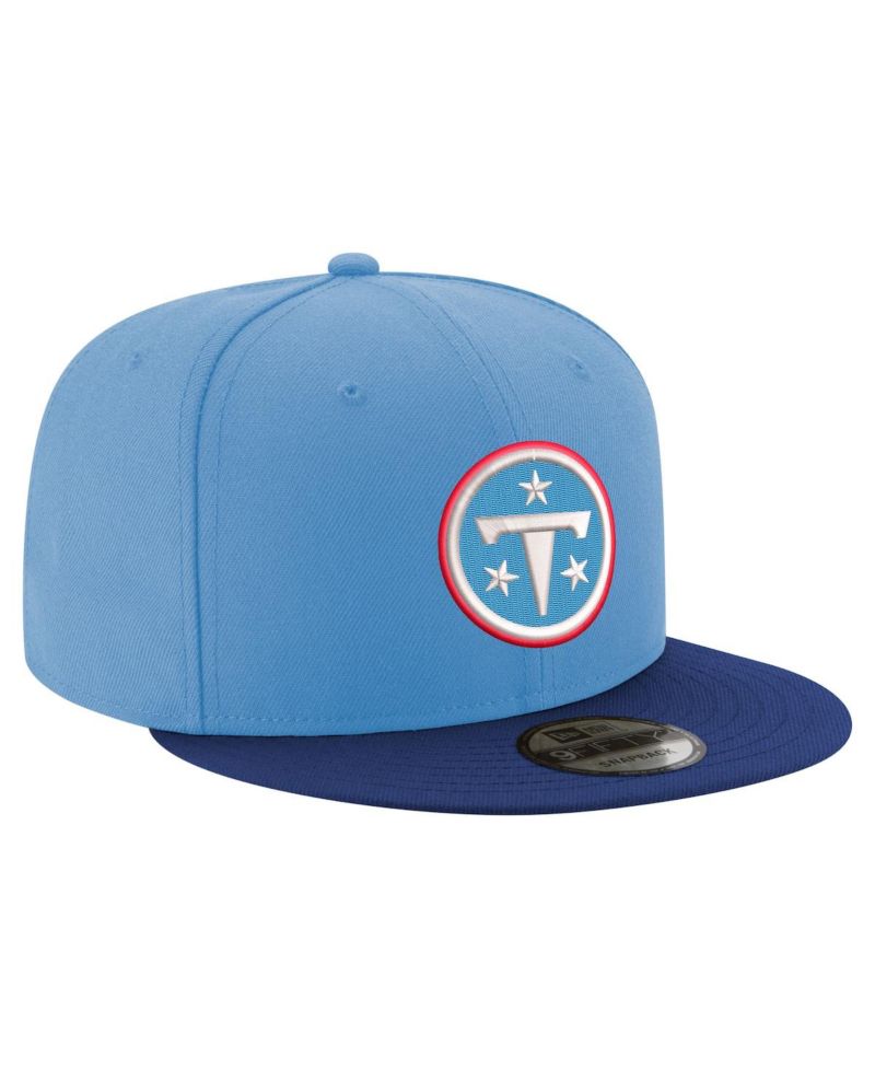 Men's Light Blue/Navy Tennessee Titans Primary Logo 9FIFTY Snapback Hat