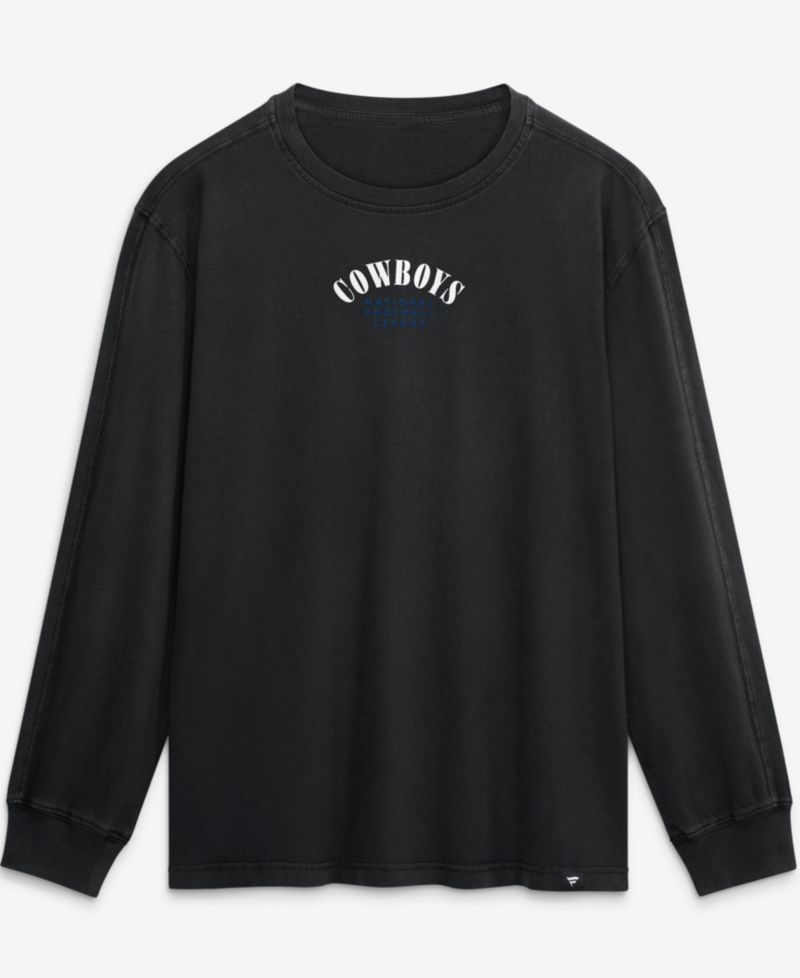 Men's Black Dallas Cowboys Relaxed Fullback Drive Long Sleeve Fashion Top