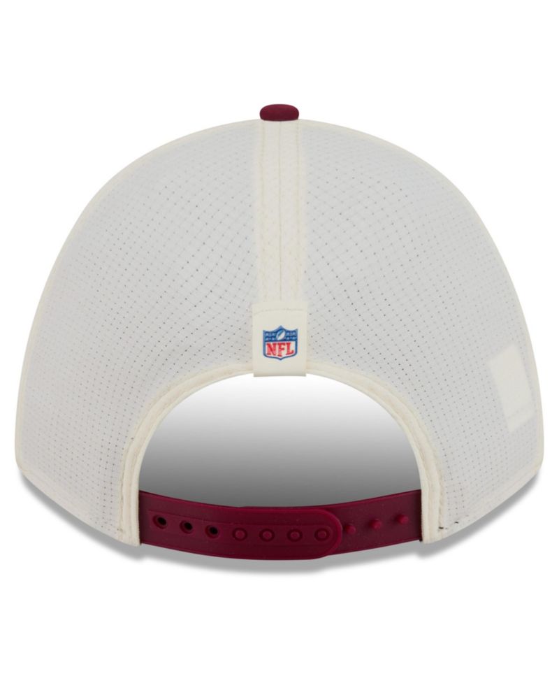 Men's Cream/Burgundy Washington Commanders 2026 NFL Training Camp 9FORTY Adjustable Hat