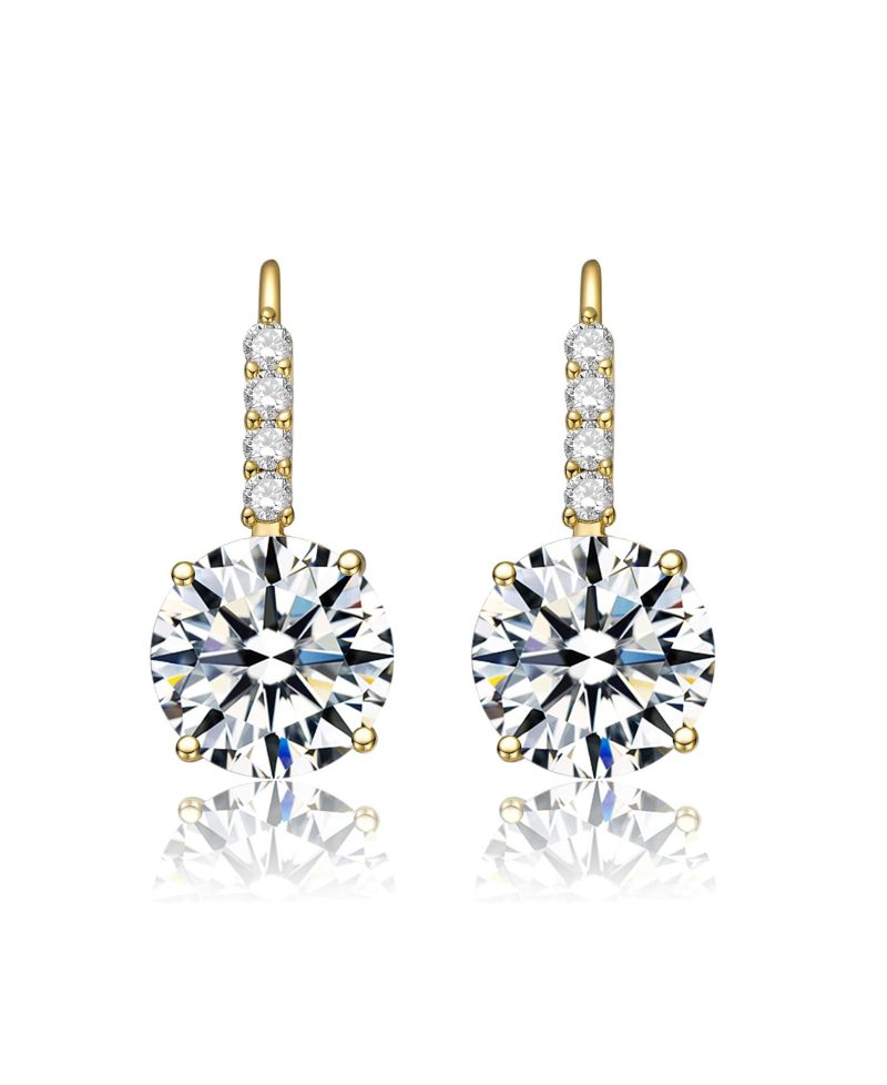 Classic Elegant Basket-Set Drop Leaver Back Earrings
