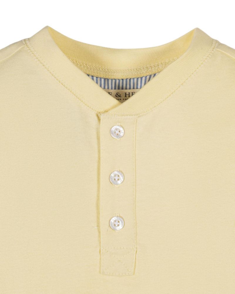 Boys Organic Short Sleeve Henley Tee