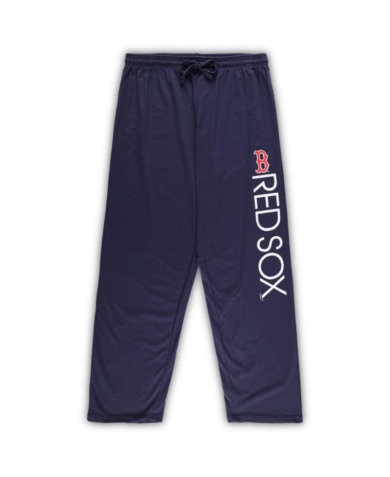 Women's Red, Navy Boston Red Sox Plus Size Meter Tank Top and Pants Sleep Set