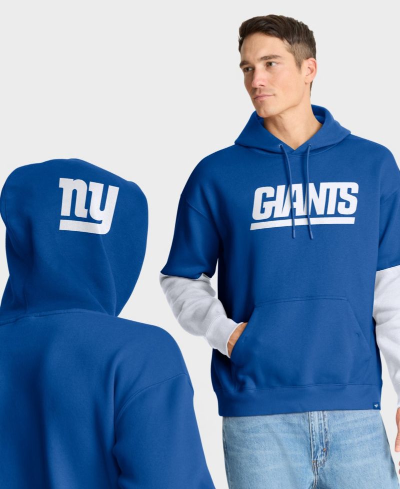 Men's New York Giants Relaxed-Fit Fleece Pullover Hoodie