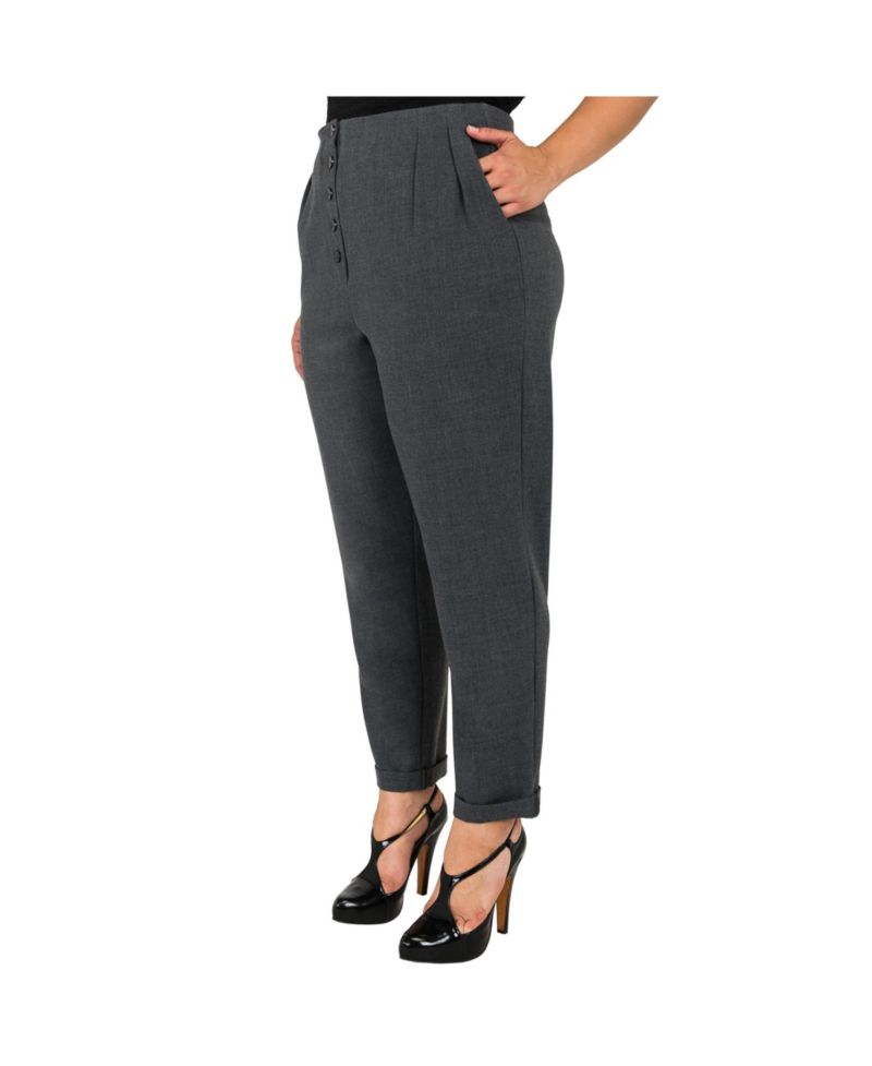 Women's Hollywood Waist Cropped Carrot Pants
